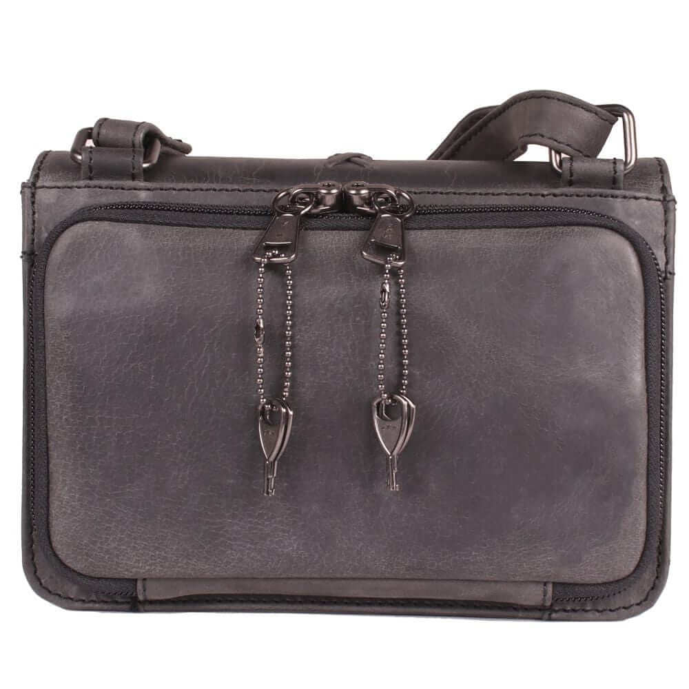Concealed Carry Jolene Leather Lockable CCW Crossbody Organizer Handgun Purses - Tophatter Daily Deals