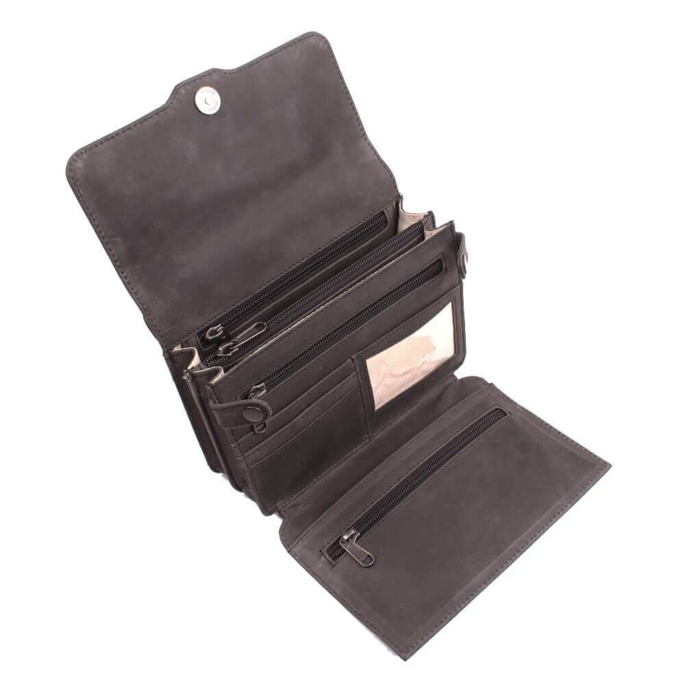 Concealed Carry Jolene Leather Lockable CCW Crossbody Organizer Handgun Purses - Tophatter Daily Deals