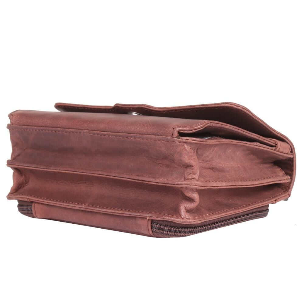 Concealed Carry Jolene Leather Lockable CCW Crossbody Organizer Handgun Purses - Tophatter Daily Deals