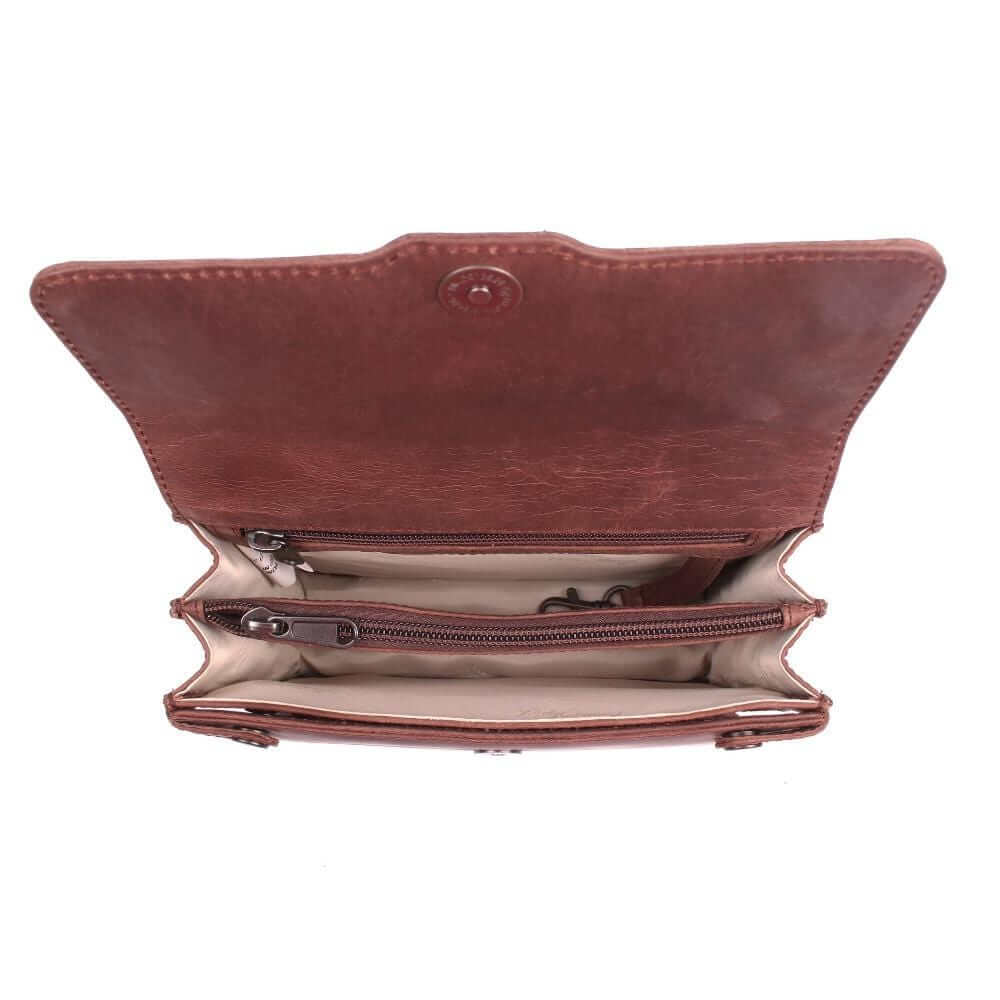 Concealed Carry Jolene Leather Lockable CCW Crossbody Organizer Handgun Purses - Tophatter Daily Deals