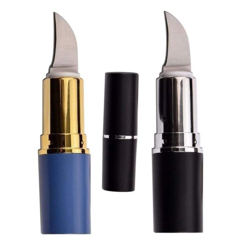 Lipstick Hidden Self-Defense Knife Knives & Knuckles - Tophatter Daily Deals