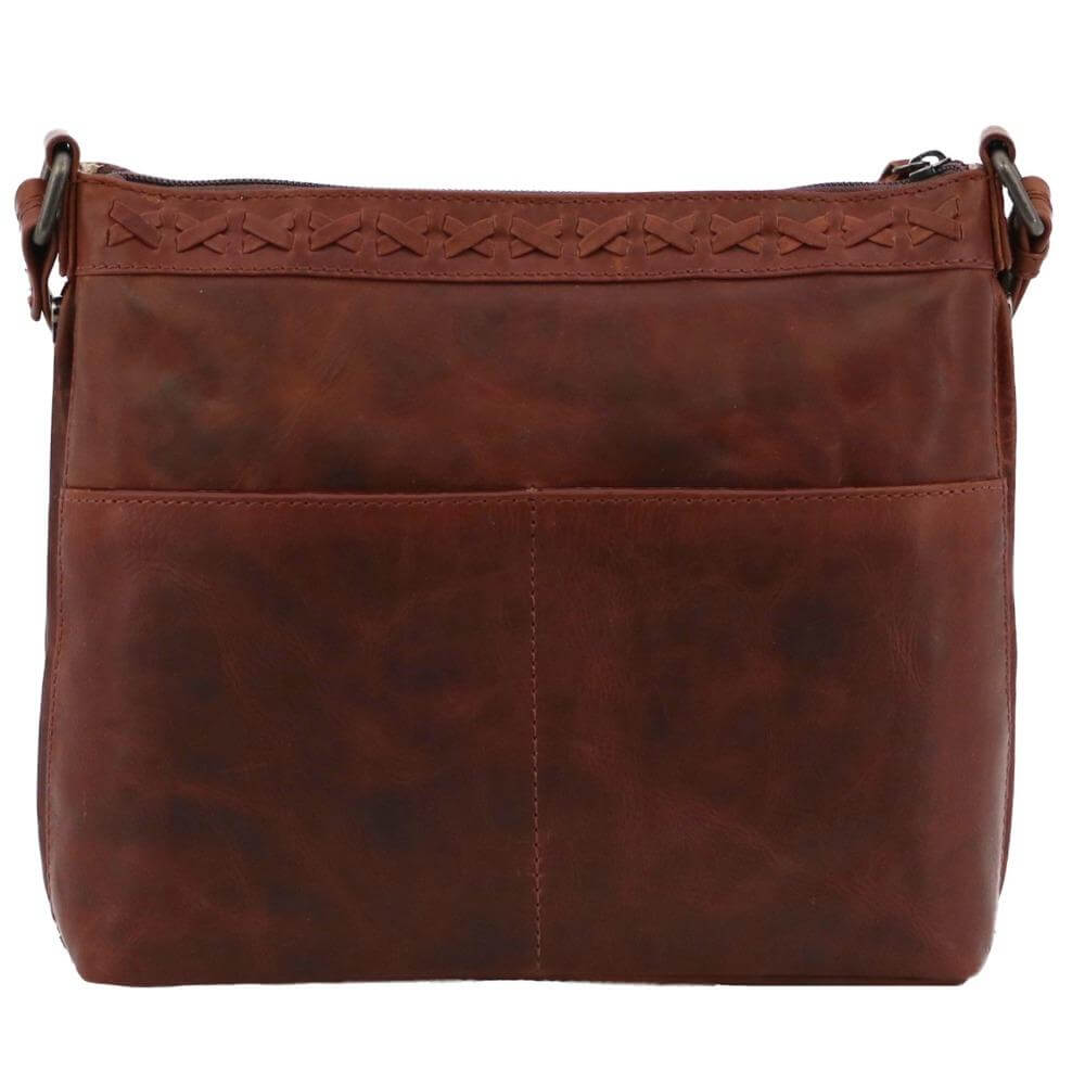 Concealed Carry Faith Genuine Leather Lockable CCW Crossbody Bag Handgun Purses - Tophatter Daily Deals