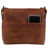 Concealed Carry Faith Genuine Leather Lockable CCW Crossbody Bag Handgun Purses - Tophatter Daily Deals