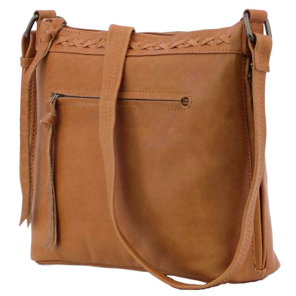 Concealed Carry Faith Genuine Leather Lockable CCW Crossbody Bag Handgun Purses - Tophatter Daily Deals
