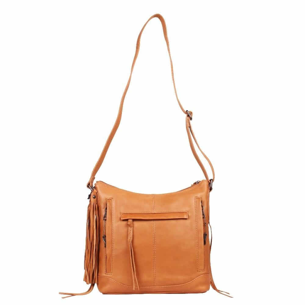 Concealed Carry Blake Scooped Leather Crossbody Lockable CCW Bag Handgun Purses - Tophatter Daily Deals