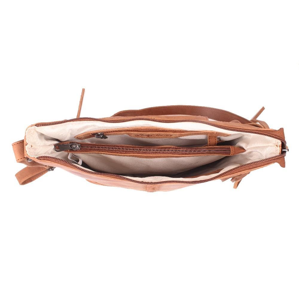 Concealed Carry Blake Scooped Leather Crossbody Lockable CCW Bag Handgun Purses - Tophatter Daily Deals