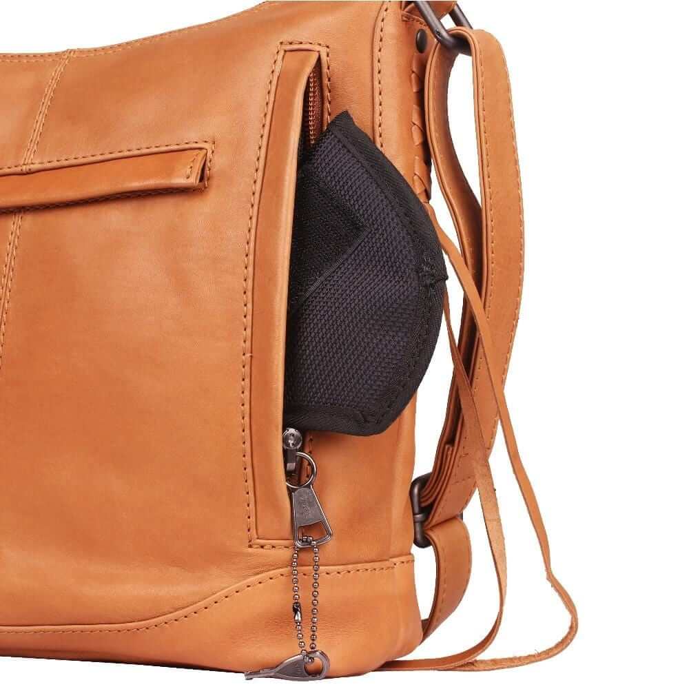 Concealed Carry Blake Scooped Leather Crossbody Lockable CCW Bag Handgun Purses - Tophatter Daily Deals