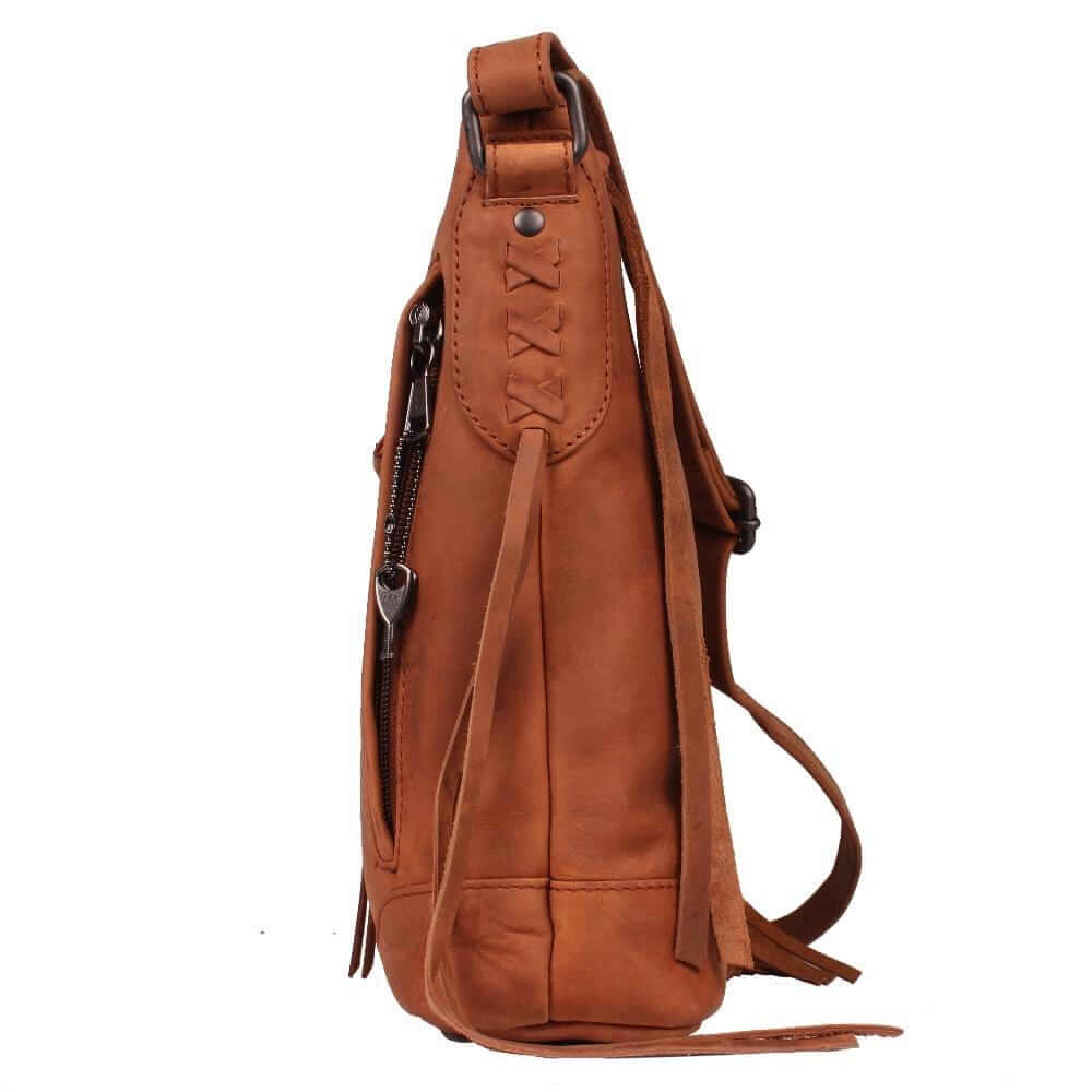 Concealed Carry Blake Scooped Leather Crossbody Lockable CCW Bag Handgun Purses - Tophatter Daily Deals