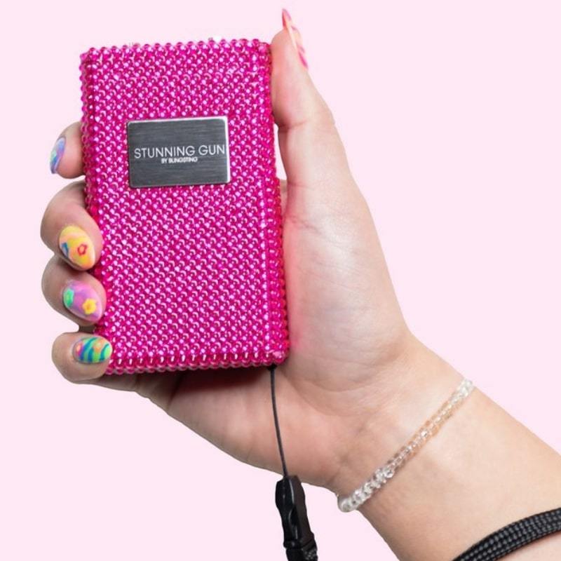 Pink Rhinestone Bedazzled Bling Stun Gun Stun Guns - Tophatter Daily Deals