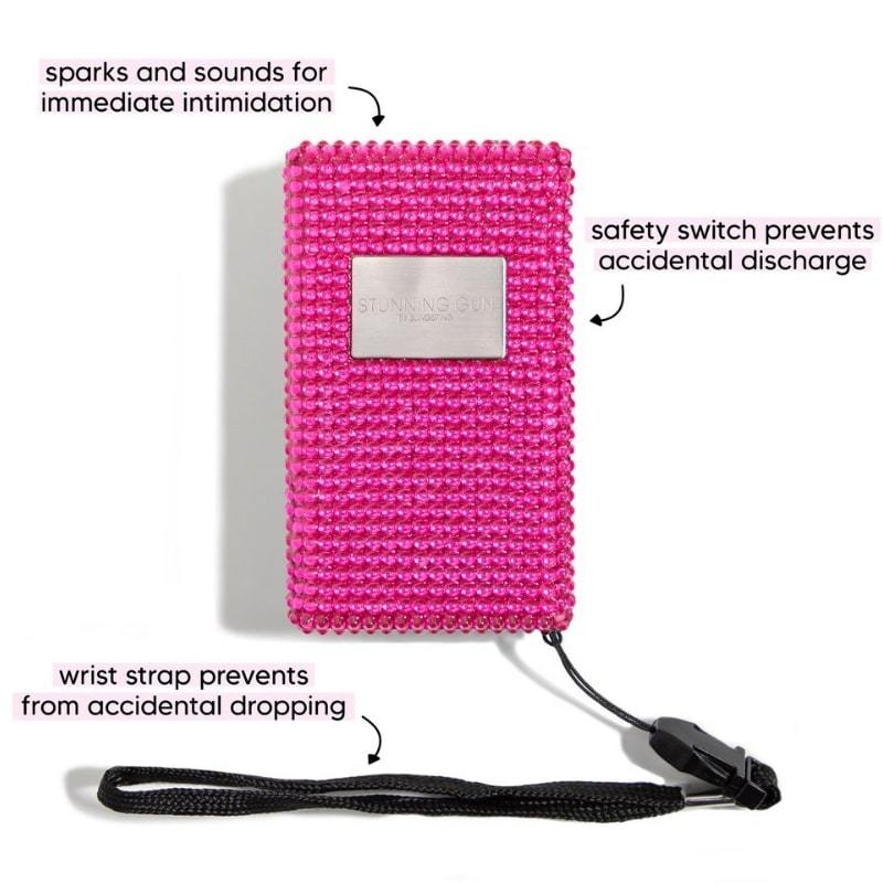 Pink Rhinestone Bedazzled Bling Stun Gun Stun Guns - Tophatter Daily Deals