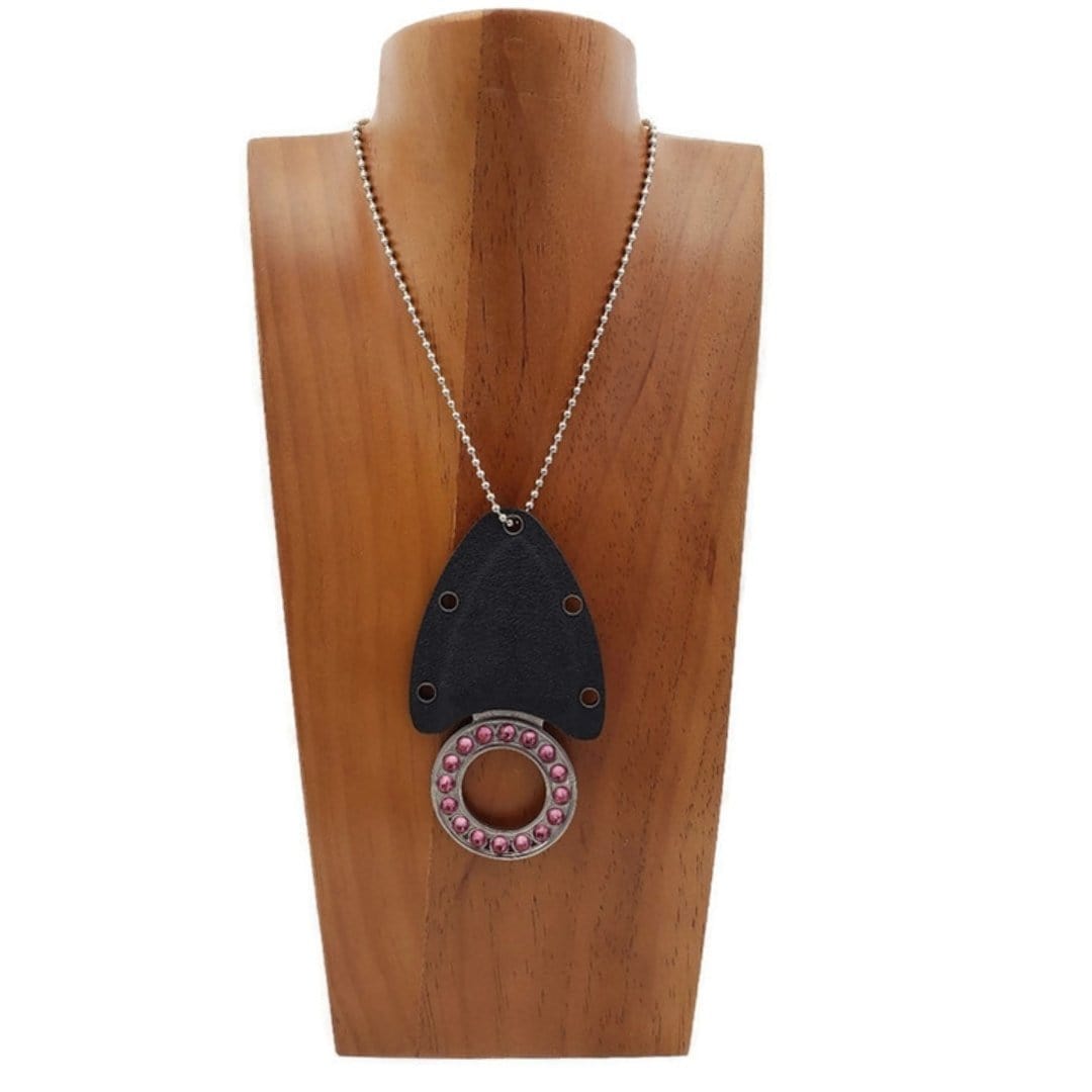 Pink Crystal Knife Necklace Knives & Knuckles - Tophatter Daily Deals