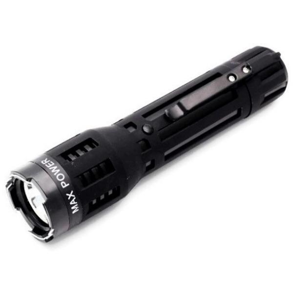 DNA Collecting Rubberized Grip Dual Flashlight Stun Gun Black Stun Guns - Tophatter Daily Deals