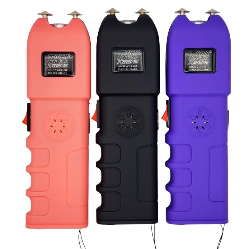 The Sanctuary 150 Million Volt Flashlight Stun Gun Panic Alarm Stun Guns - Tophatter Daily Deals