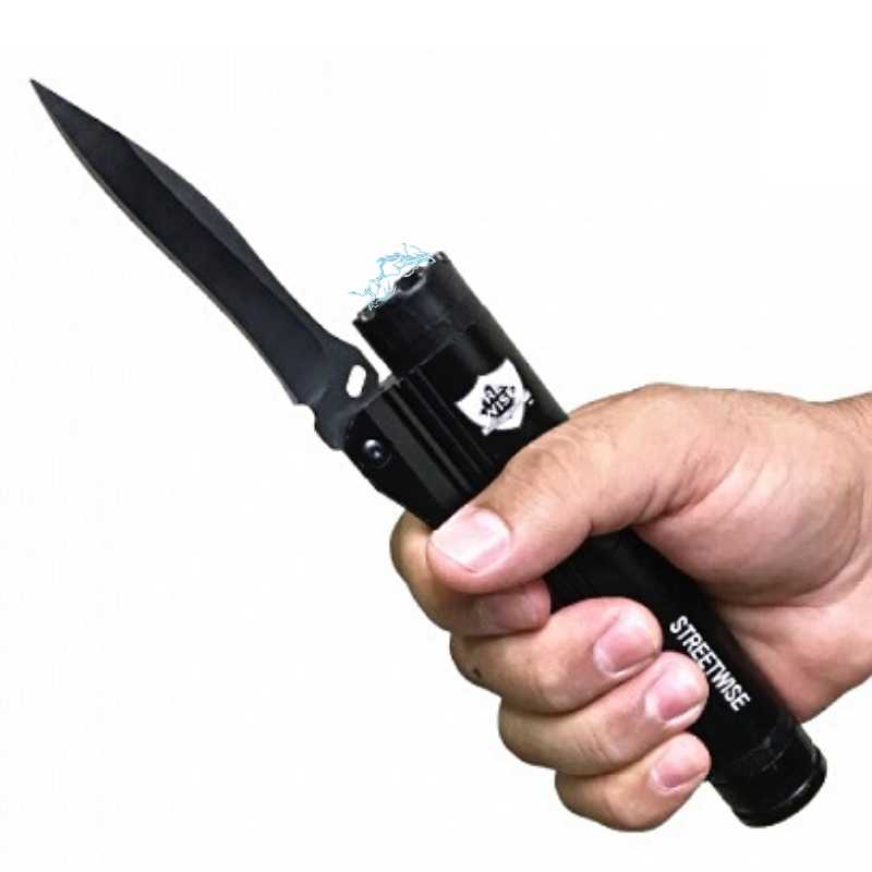 Sting Blade Stun Gun Knife Flashlight Combo Stun Guns - Tophatter Daily Deals