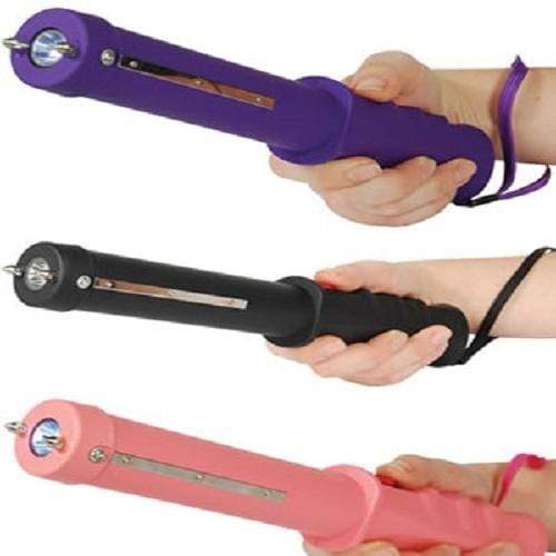 10 Million Volt Stun Baton Flashlight Stun Gun Combo Stun Guns - Tophatter Daily Deals
