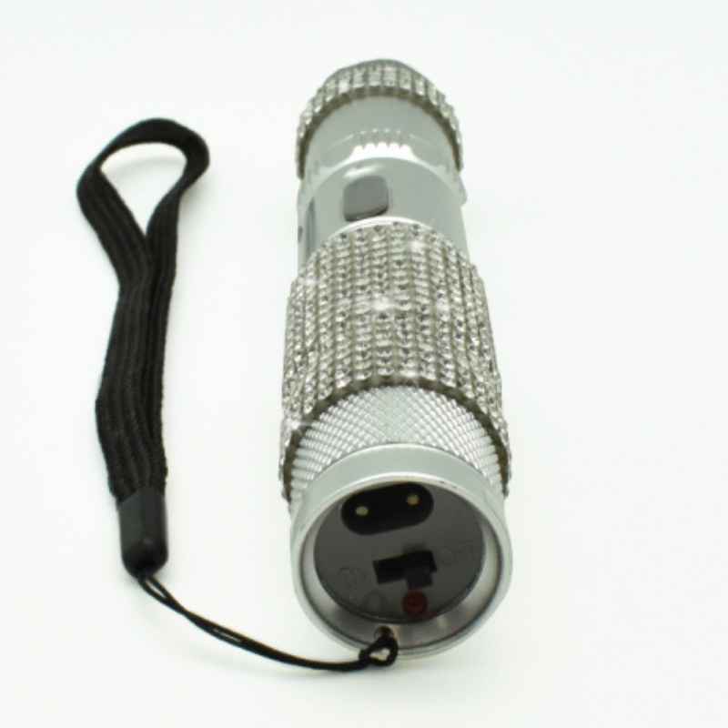 75,000,000 Volt Rhinestone Bling Stun Gun Flashlight Stun Guns - Tophatter Daily Deals