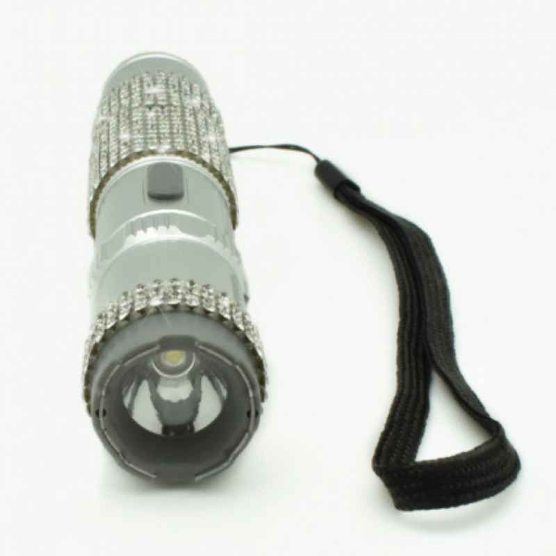 75,000,000 Volt Rhinestone Bling Stun Gun Flashlight Stun Guns - Tophatter Daily Deals