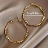 Delicate Silky Texture Design Women's Earrings Earrings - Tophatter Daily Deals