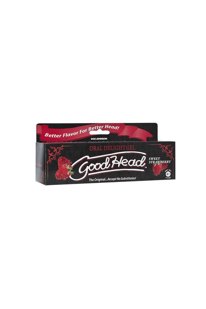 Doc Johnson - GoodHead - Oral Delight Gel - Sweet Strawberry - 4oz Liquid - Tophatter Daily Deals
