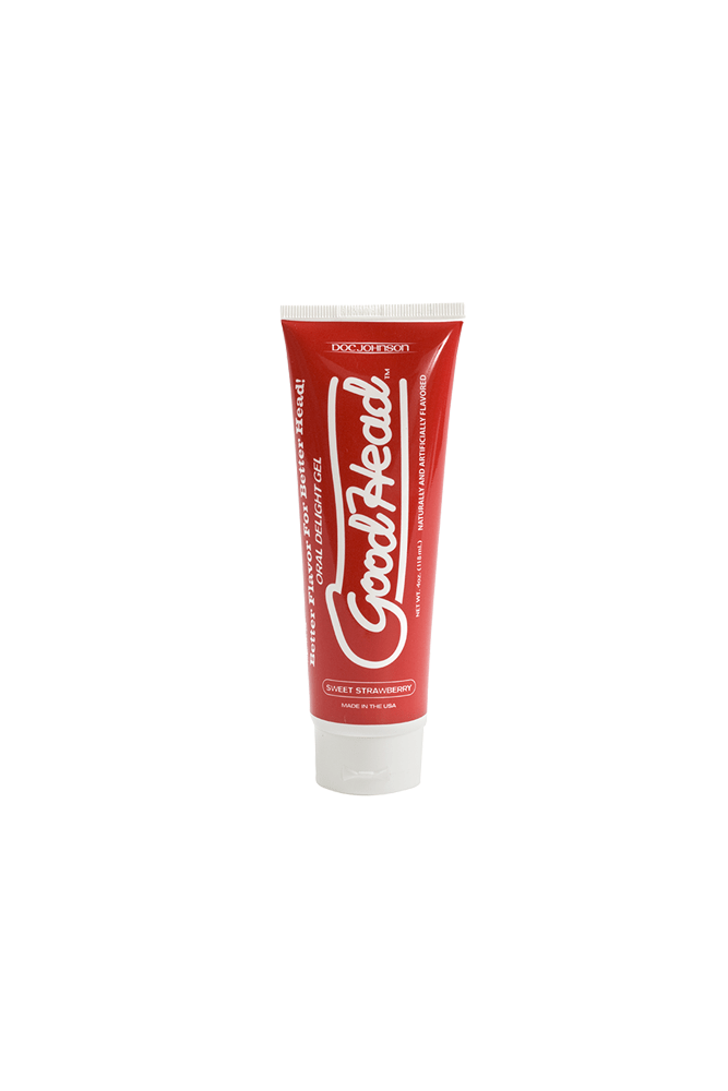 Doc Johnson - GoodHead - Oral Delight Gel - Sweet Strawberry - 4oz Liquid - Tophatter Daily Deals