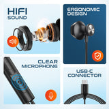 Delton 15EC Computer Earbuds with Microphone In-Ear Headphones - Tophatter Daily Deals