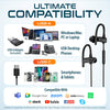 Delton 24ECA USB-C and USB-A Wired Earbuds with Microphone, Ergonomic In-Ear Design with Ear Hook In-Ear Headphones - Tophatter Daily Deals