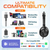 Delton 30Y Professional Wired Mono Computer Headset with Dual Noise Canceling Microphone Wired Headset - Tophatter Daily Deals