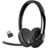 Delton 60X Wireless Headset with Noise Cancelling Microphone and USB Dongle Wireless Headset - Tophatter Daily Deals