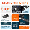 Delton 90X Ultralight Bluetooth Headset with Noise Cancelling Computer Headphone/ Earpiece with Charging Case Wired Headset - Tophatter Daily Deals