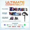 Delton 90X Wireless Bluetooth Headset with Noise Cancelling Mic and Charging Case Wireless Headset - Tophatter Daily Deals