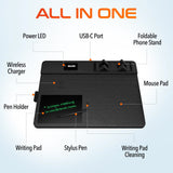 Delton D101and S8 Optical Wireless Mouse and Non-Skid Mouse Pads Wireless Charging for Qi-Enabled Devices Wireless Mouse - Tophatter Daily Deals