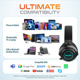 Delton G520 Wireless Bluetooth Headset Gaming and Computer Headphone Wireless Headset - Tophatter Daily Deals