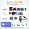 Delton K130 Wireless Computer Earbud Headset Bluetooth Headphone Wireless Headset - Tophatter Daily Deals
