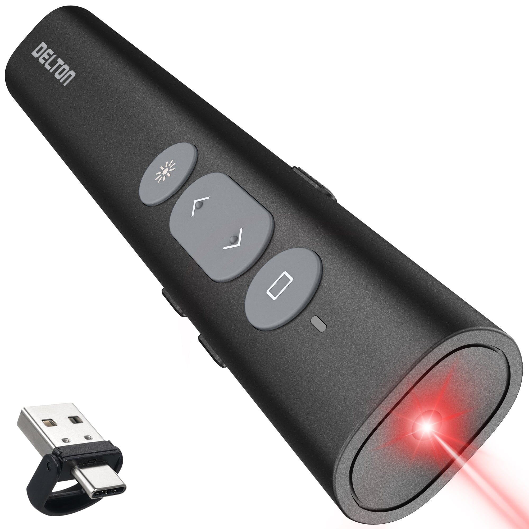 Delton LP21 Wireless Laser Pointer Presenter Remote Presentation Clicker Laser Pointer - Tophatter Daily Deals