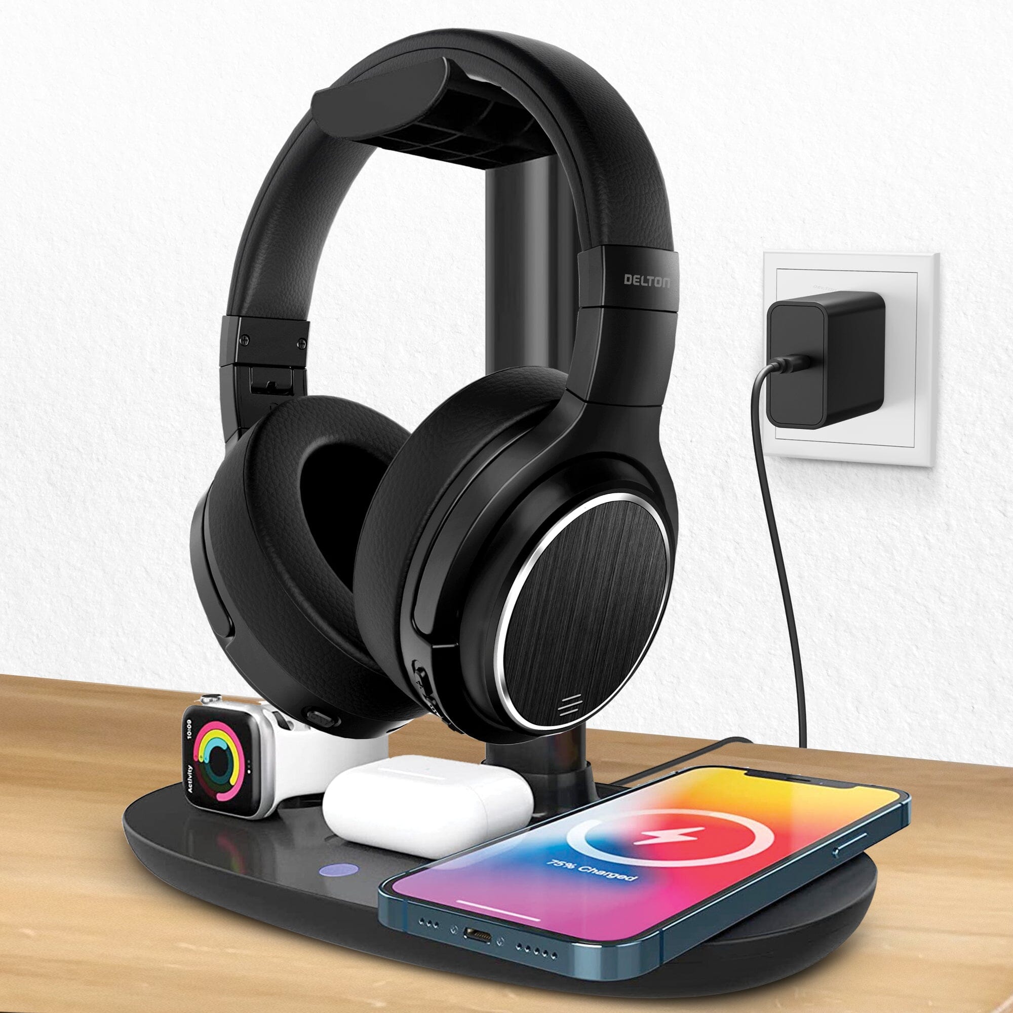 Delton M101 Wireless Computer Headset with Microphone Wireless Headset - Tophatter Daily Deals