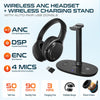 Delton M101 Wireless Computer Headset with Microphone Wireless Headset - Tophatter Daily Deals