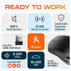 Delton S12Pro Ergonomic Wireless Mouse Vertical Computer Mouse Wireless with Auto Pair USB Dongle Wireless Mouse - Tophatter Daily Deals