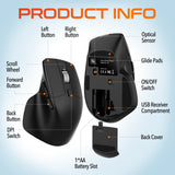 Delton S18 2.4G Ergonomic Wireless Mouse Wireless Mouse - Tophatter Daily Deals
