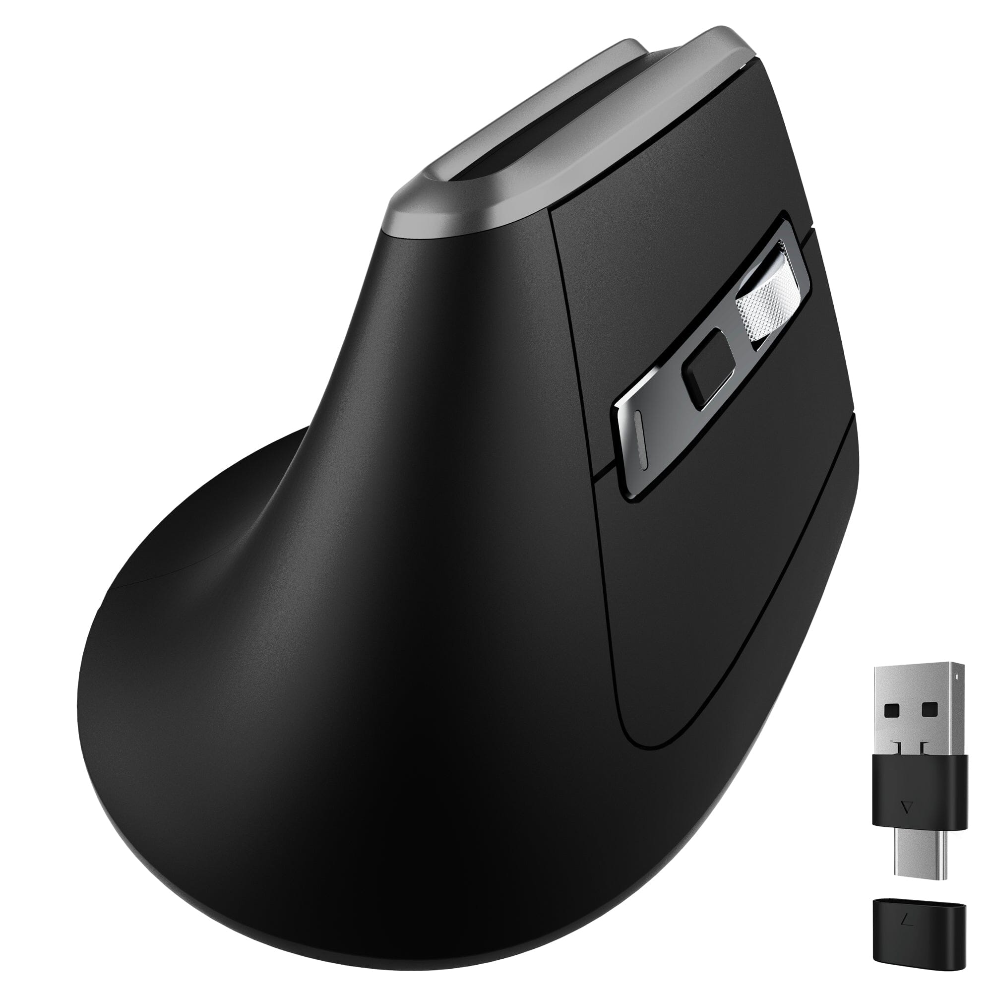 Delton S20 Ergonomic Vertical Wireless Mouse Bluetooth Wireless Dongle Wireless Mouse - Tophatter Daily Deals