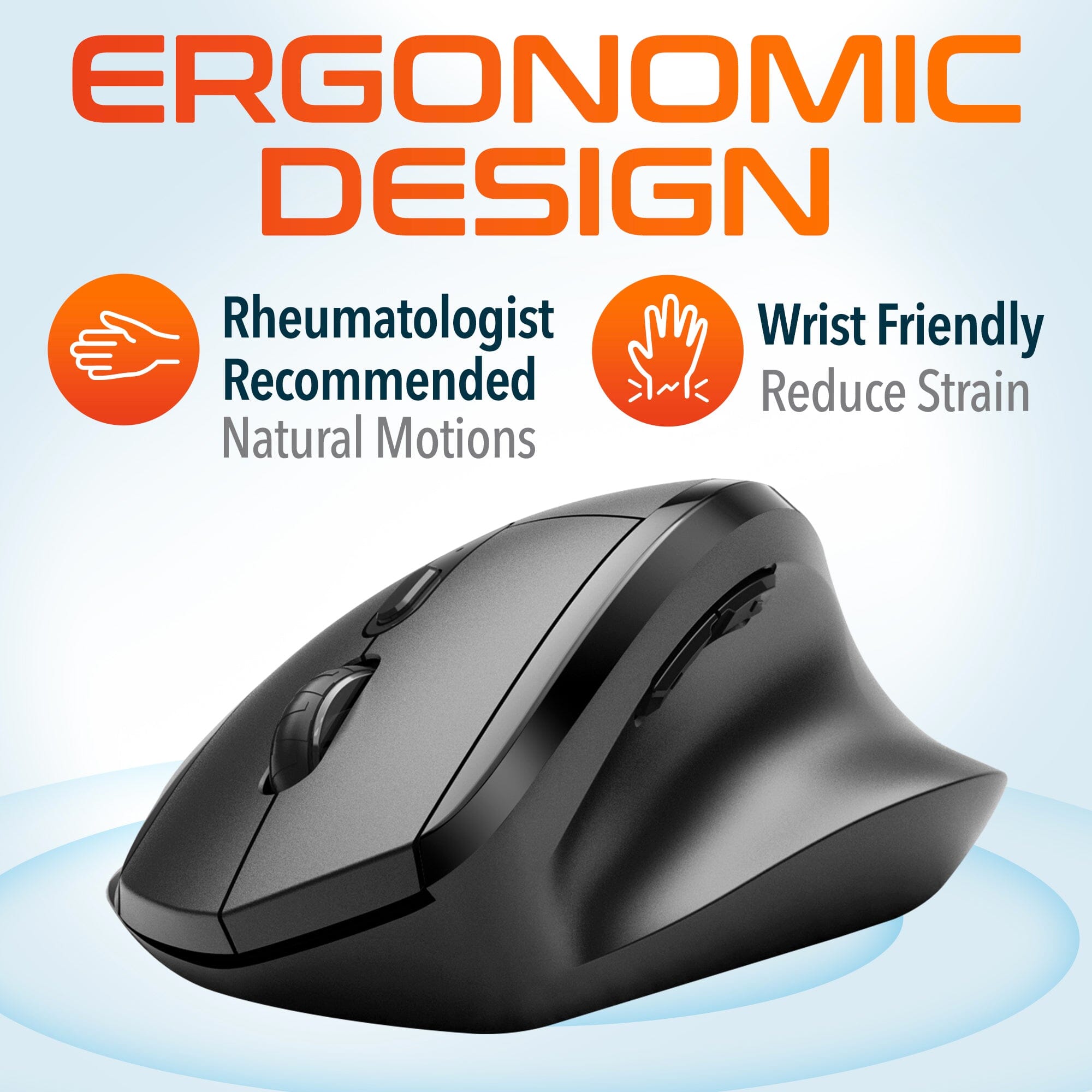 Delton S30 Ergonomic 2.4G Wireless Mouse Optical Computer Pointing Device Wireless Mouse - Tophatter Daily Deals