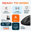 Delton S8 Ergonomic Optical Wireless Mouse Computer Pointing Device with Auto Pair USB Dongle Wireless Mouse - Tophatter Daily Deals
