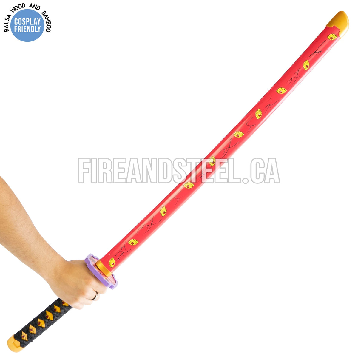 Kokushibo's "Kyokokukamusari" Flesh Katana (Wood) Anime Sword - Tophatter Daily Deals
