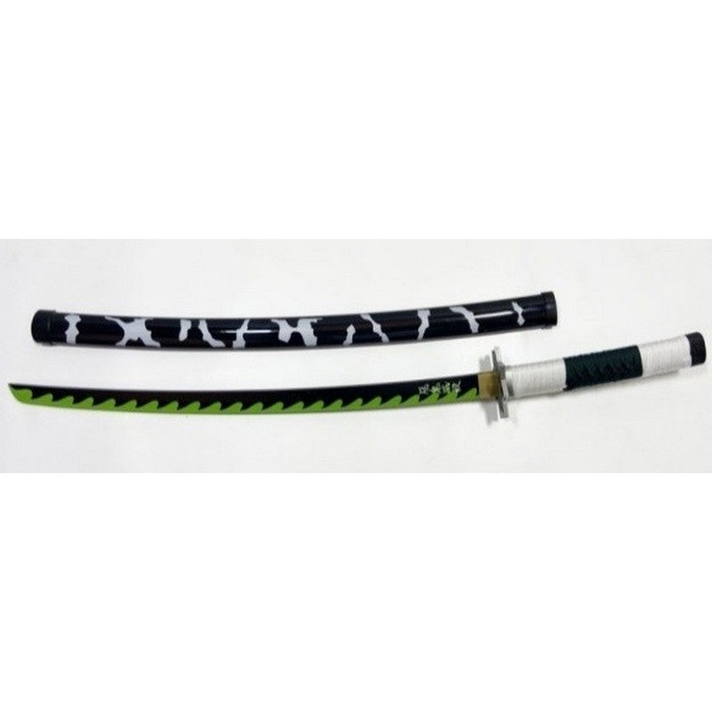 Demon Slayer -  Sanemi Shinazugawa Green Nichirin - Cosplay Safe Wood