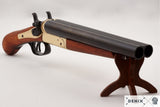 Wells Fargo Stagecoach Defender - Double Barrel Wyatt Earp Shotgun Pistol / Sawn-Off with Brass Action- USA 1868 Pistol Replica - Tophatter Daily Deals