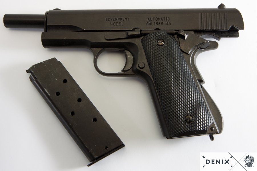 M1911A1 Colt "Military" USA Service Pistol (Black/Black) Pistol Replica - Tophatter Daily Deals