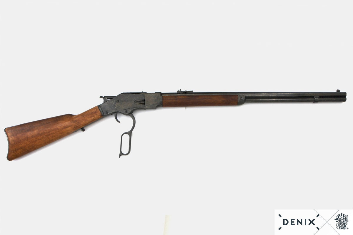 Model 1873 Repeating Rifle - Simulated Loading and Shell Ejection Rifle Replica - Tophatter Daily Deals