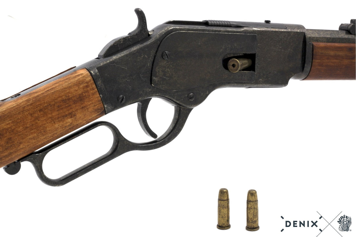 Model 1873 Repeating Rifle - Simulated Loading and Shell Ejection Rifle Replica - Tophatter Daily Deals