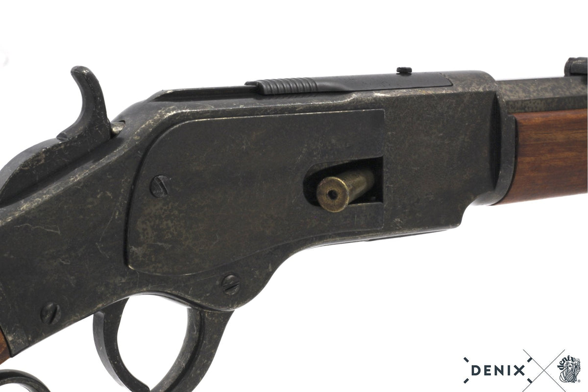 Model 1873 Repeating Rifle - Simulated Loading and Shell Ejection Rifle Replica - Tophatter Daily Deals
