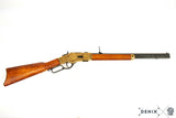 "The Gun That Won The West" Winchester '73 Repeating Rifle (Black, Engraved Gold) with Ejecting Dummy Rounds - USA 1873