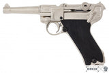 CALL OF DUTY - German Parabellum Luger P08 in Trophy Nickel Gun Replica - Tophatter Daily Deals